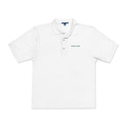 Muni Club Wordmark Polo in White, front view
