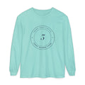 Court Three Seal Long Sleeve Tee in Chalky Mint, front view