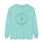 Court Three Seal Long Sleeve Tee in Chalky Mint, front view