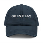 Open Play Dad Hat in Dark Navy, front view