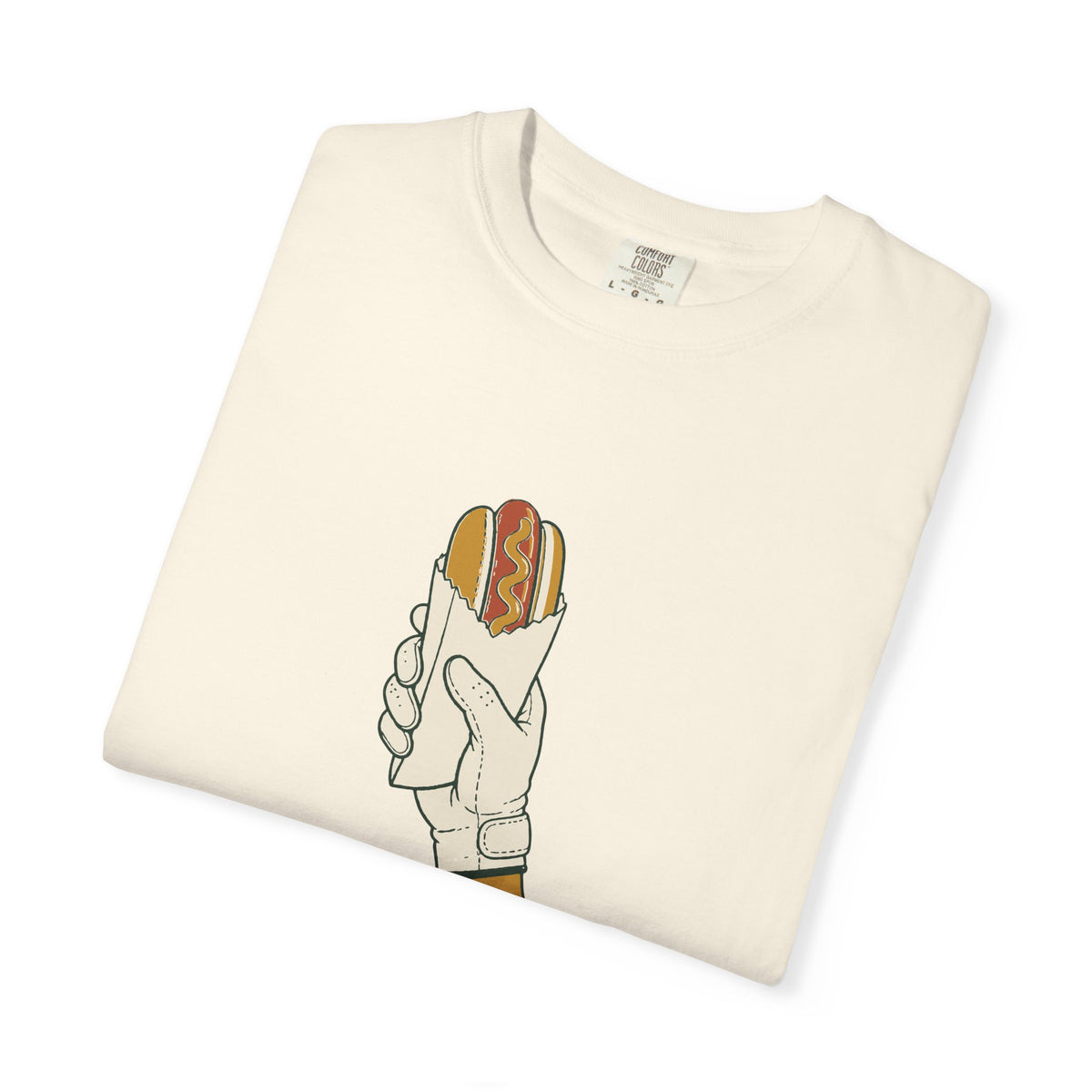 Turn Dog Tee in Ivory, folded