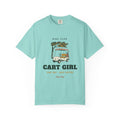 Cart Girl Tee in Chalky Mint, front view