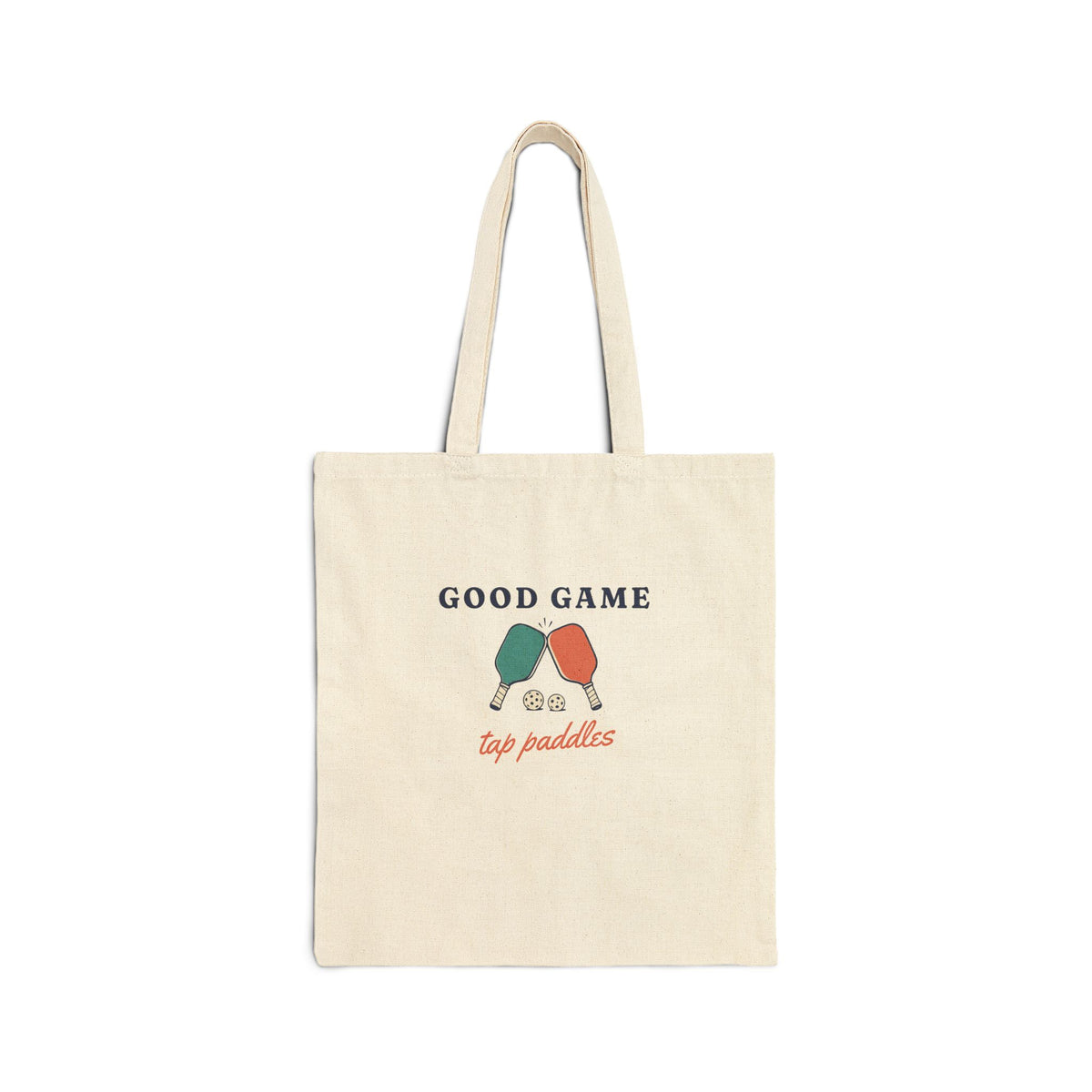 Tap Paddles Tote in Natural, front view