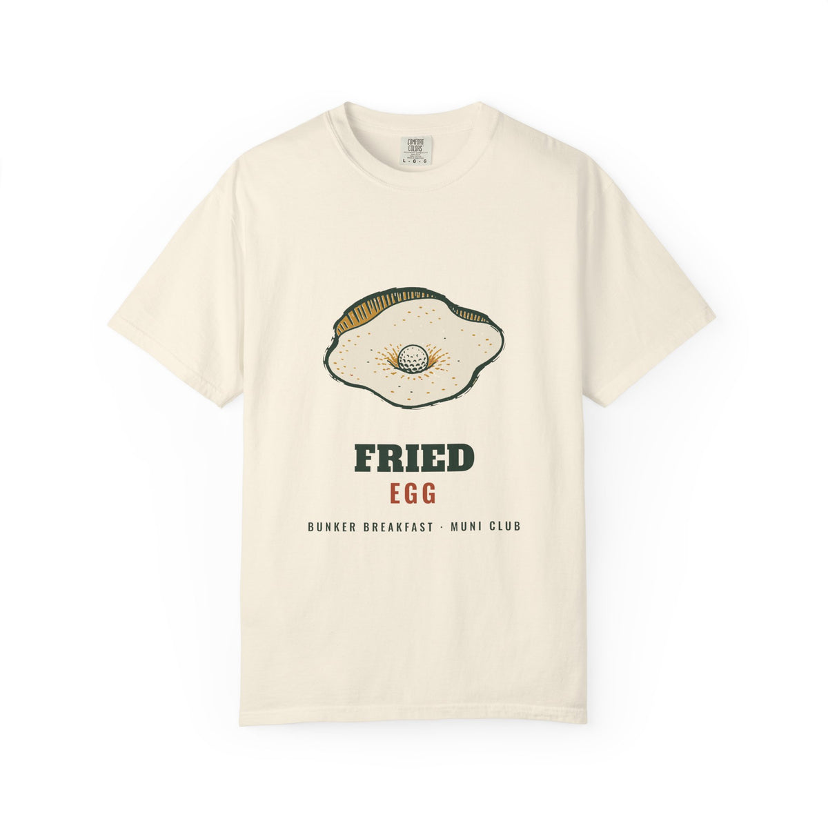 Fried Egg Tee in Ivory, front view