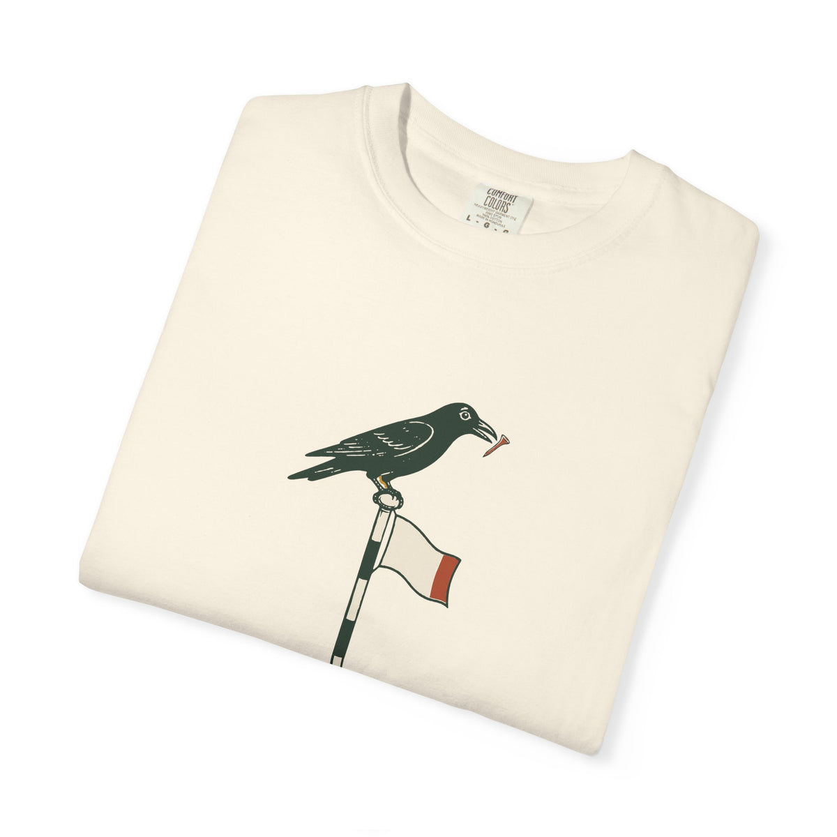 Early Birdie Tee in Ivory, folded