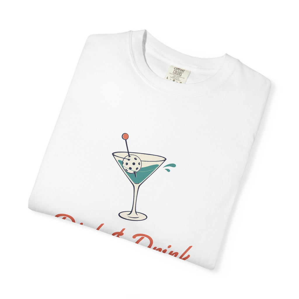 Dink & Drink Tee in White, folded