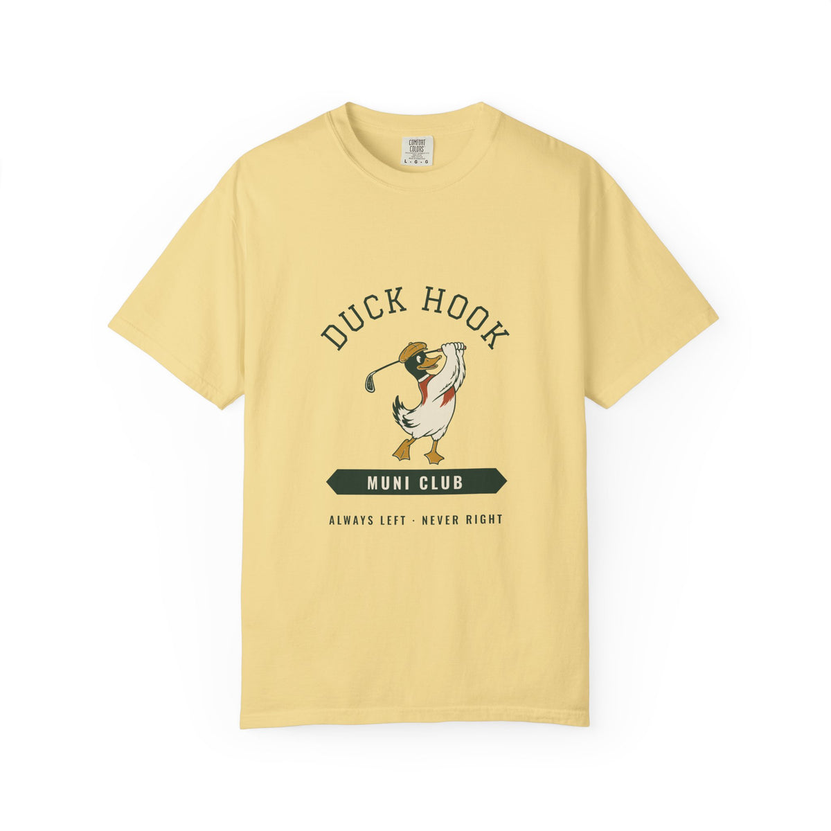 Duck Hook Tee in Butter, front view