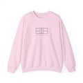 Net Line Crewneck in Light Pink, front view