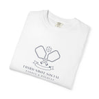 Paddle Crest Tee in White, folded