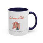 Cabana Club Mug in Navy, design, handle right
