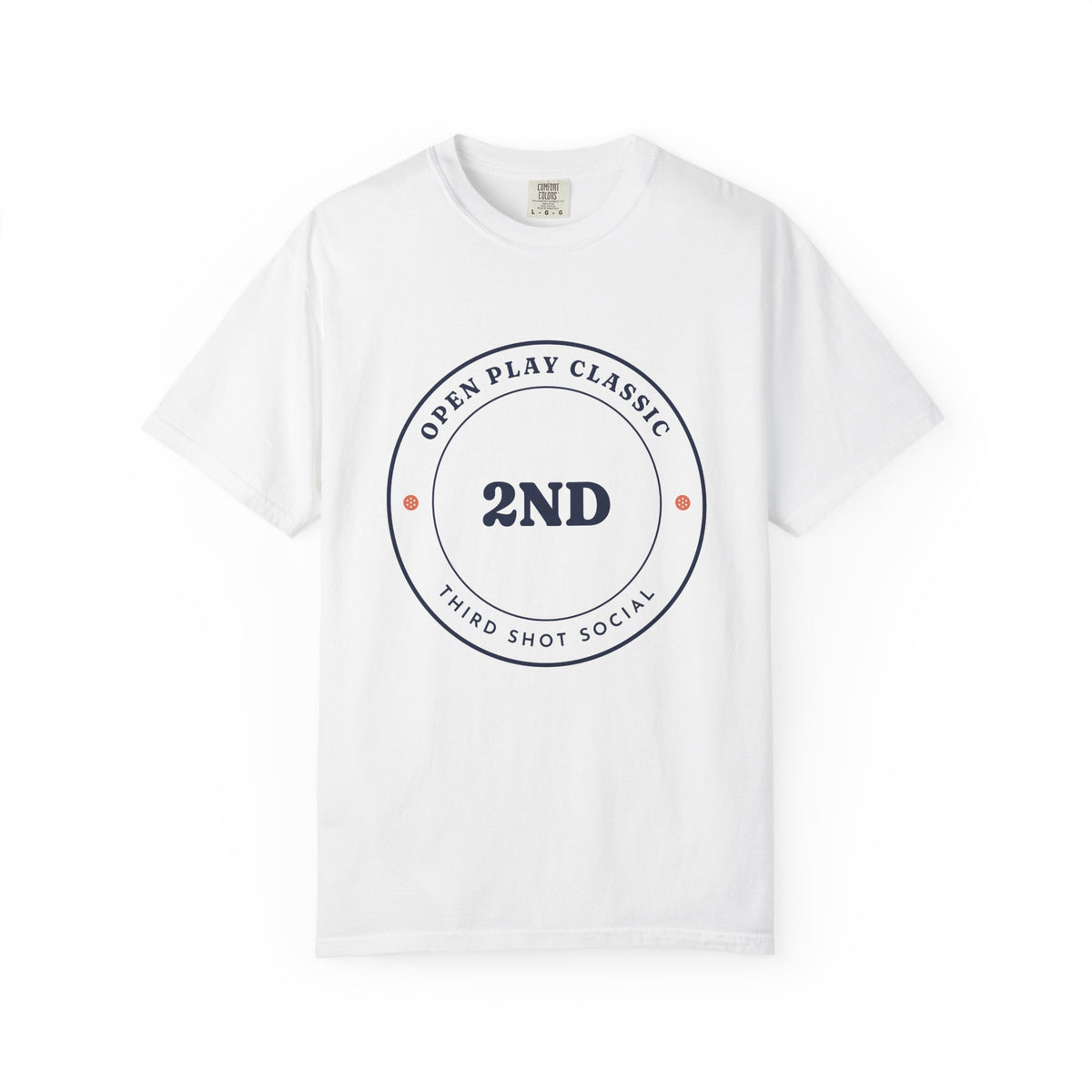 Runner-Up Tee in White, front view