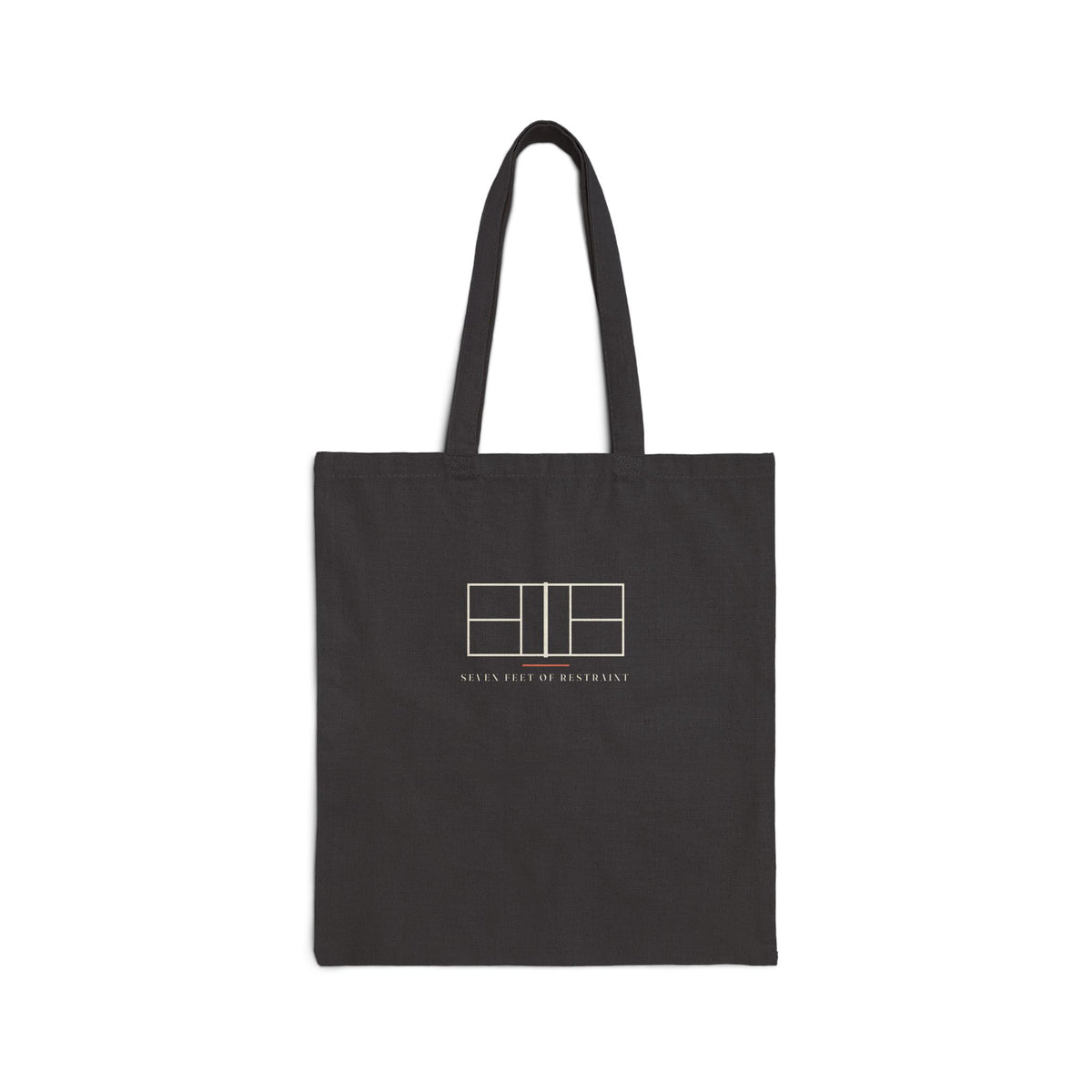 Net Line Tote in Black, front view