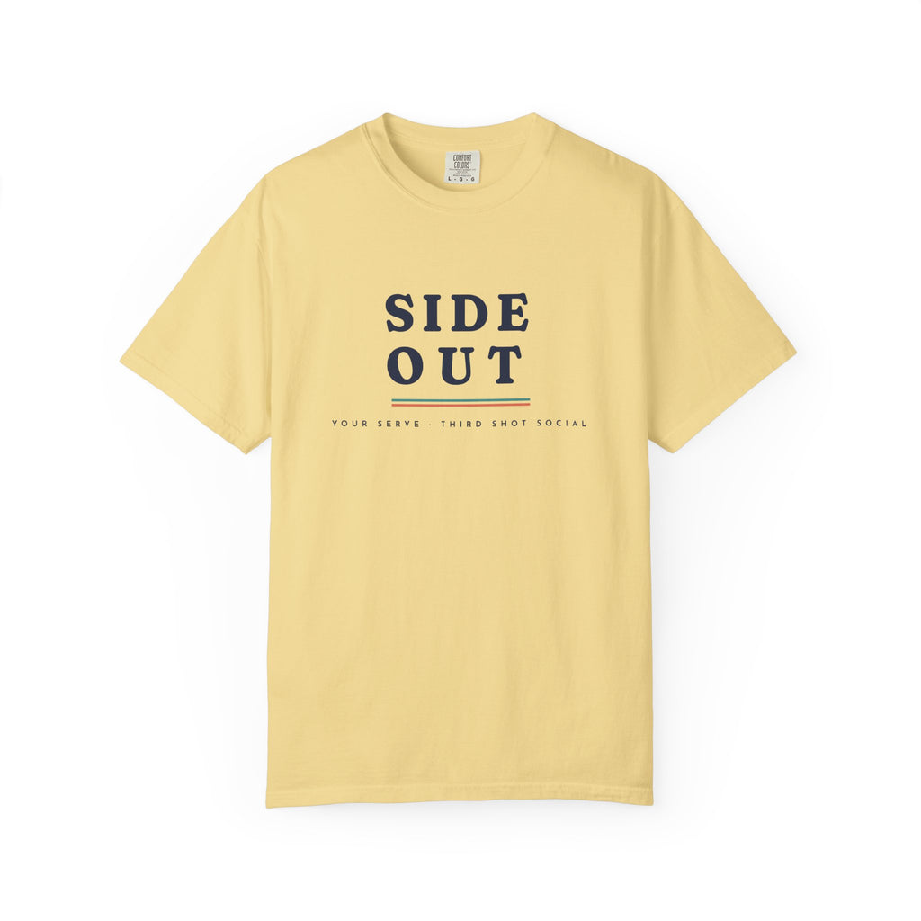 Side Out Tee in Butter, front view