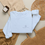Ball Mark Crewneck in Light Blue, flat lay