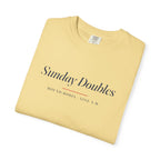 Sunday Doubles Tee in Butter, folded