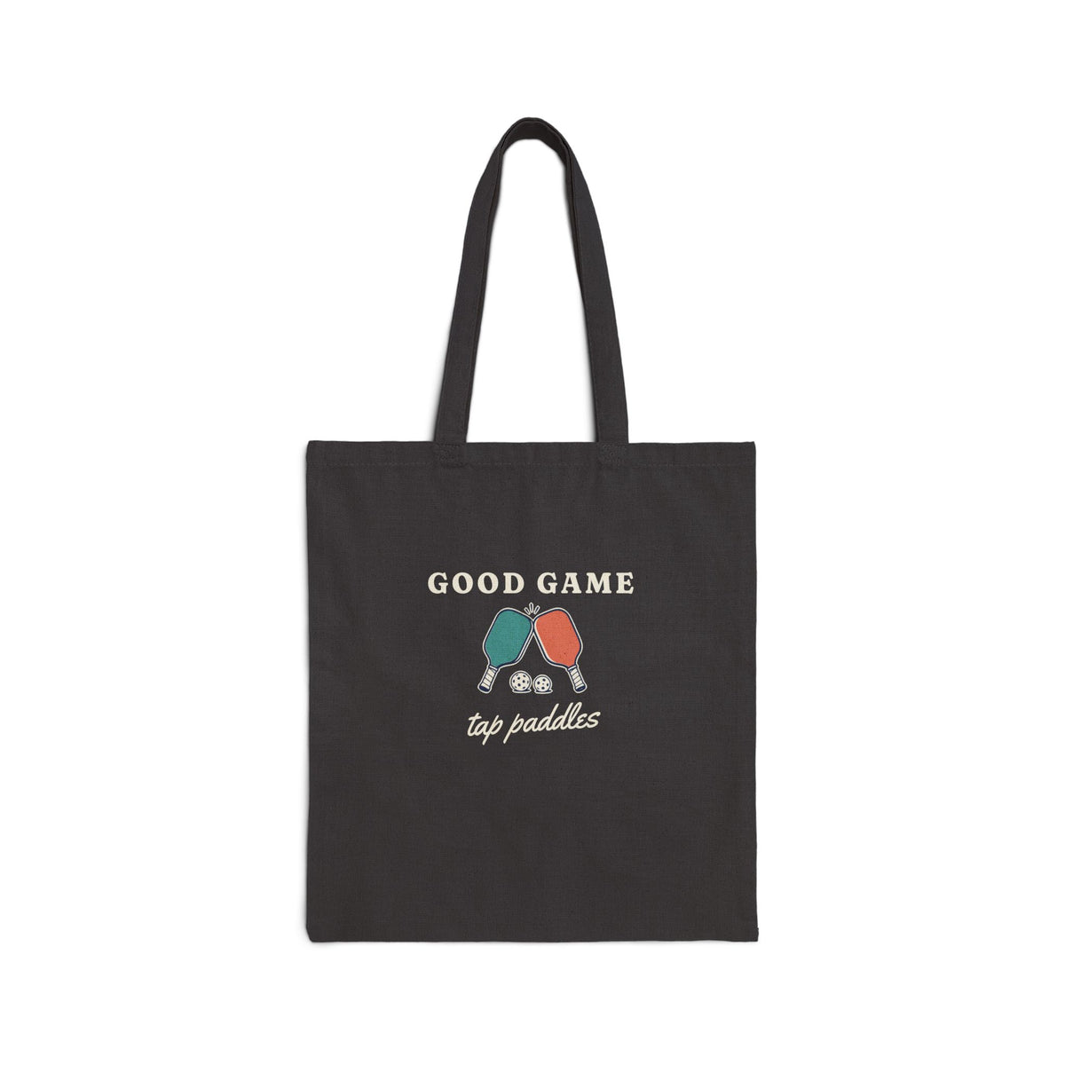 Tap Paddles Tote in Black, front view