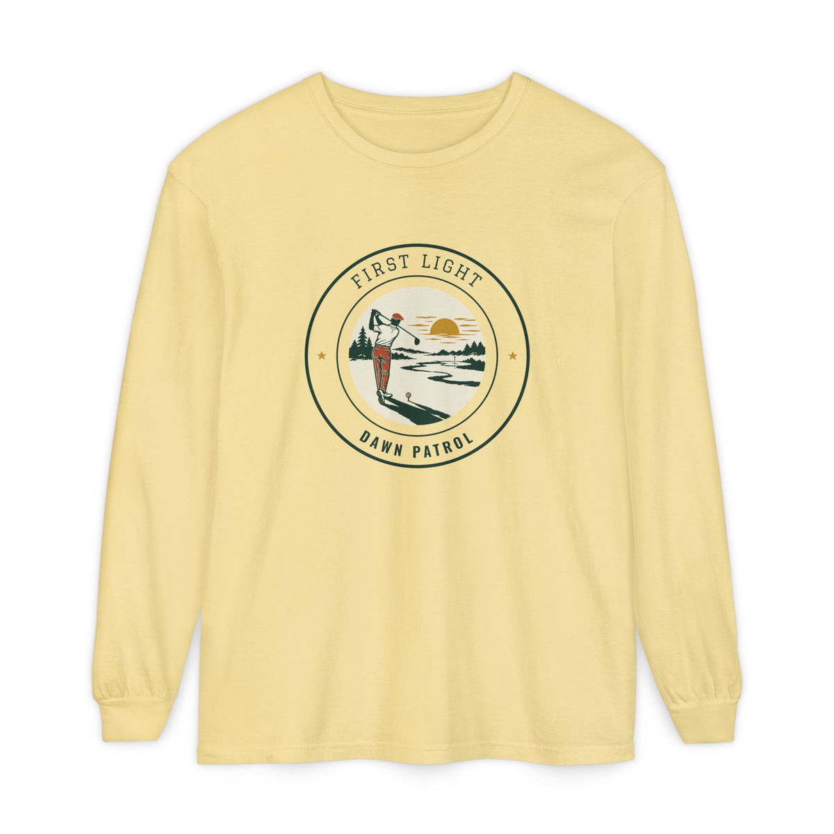First Light Long Sleeve Tee in Butter, front view