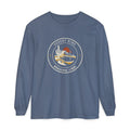 Desert Nine Long Sleeve Tee in Blue Jean, front view