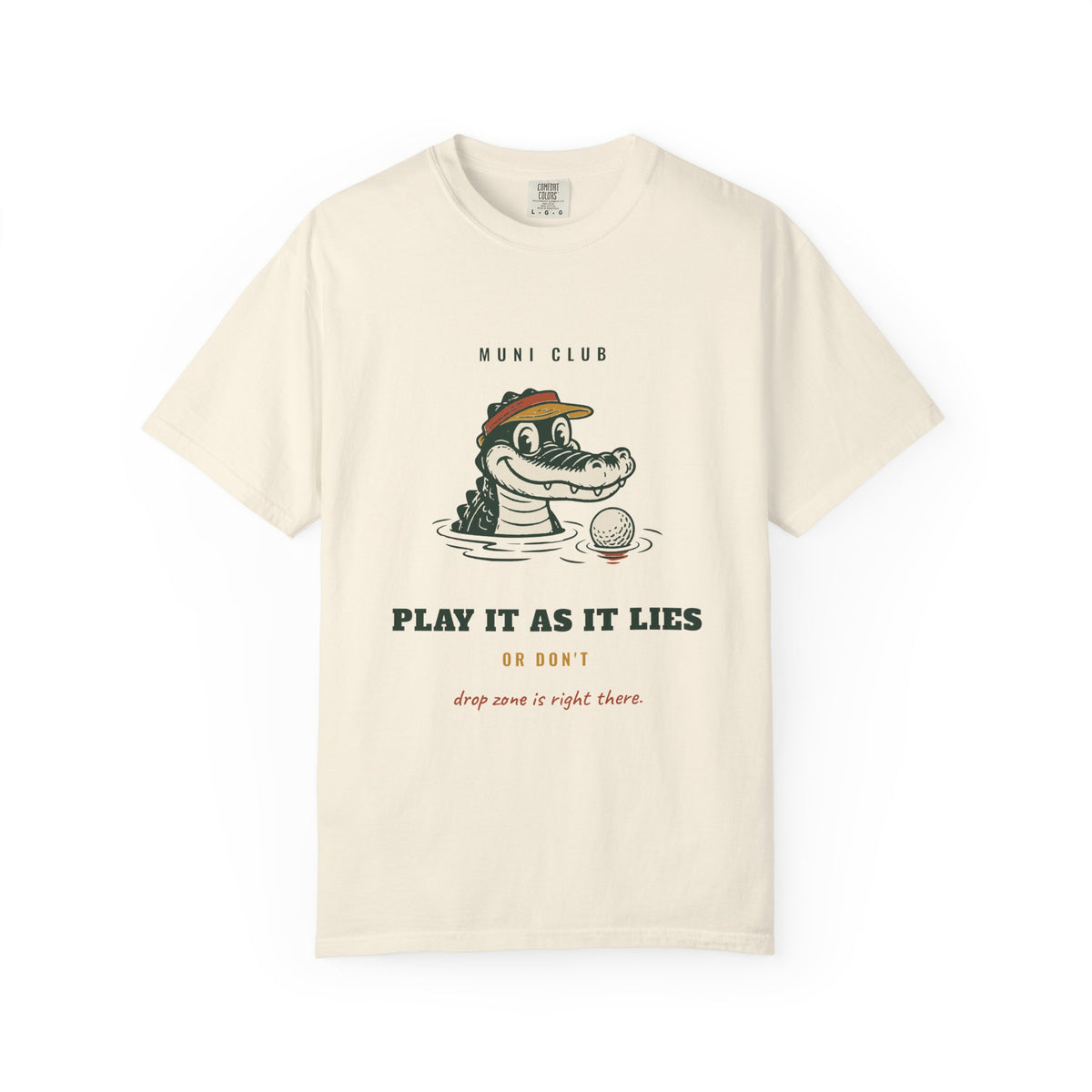 Play It As It Lies Tee in Ivory, front view