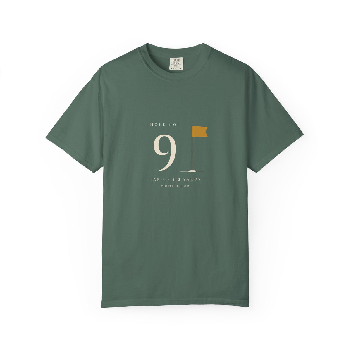 No. 9 Tee in Blue Spruce, front view