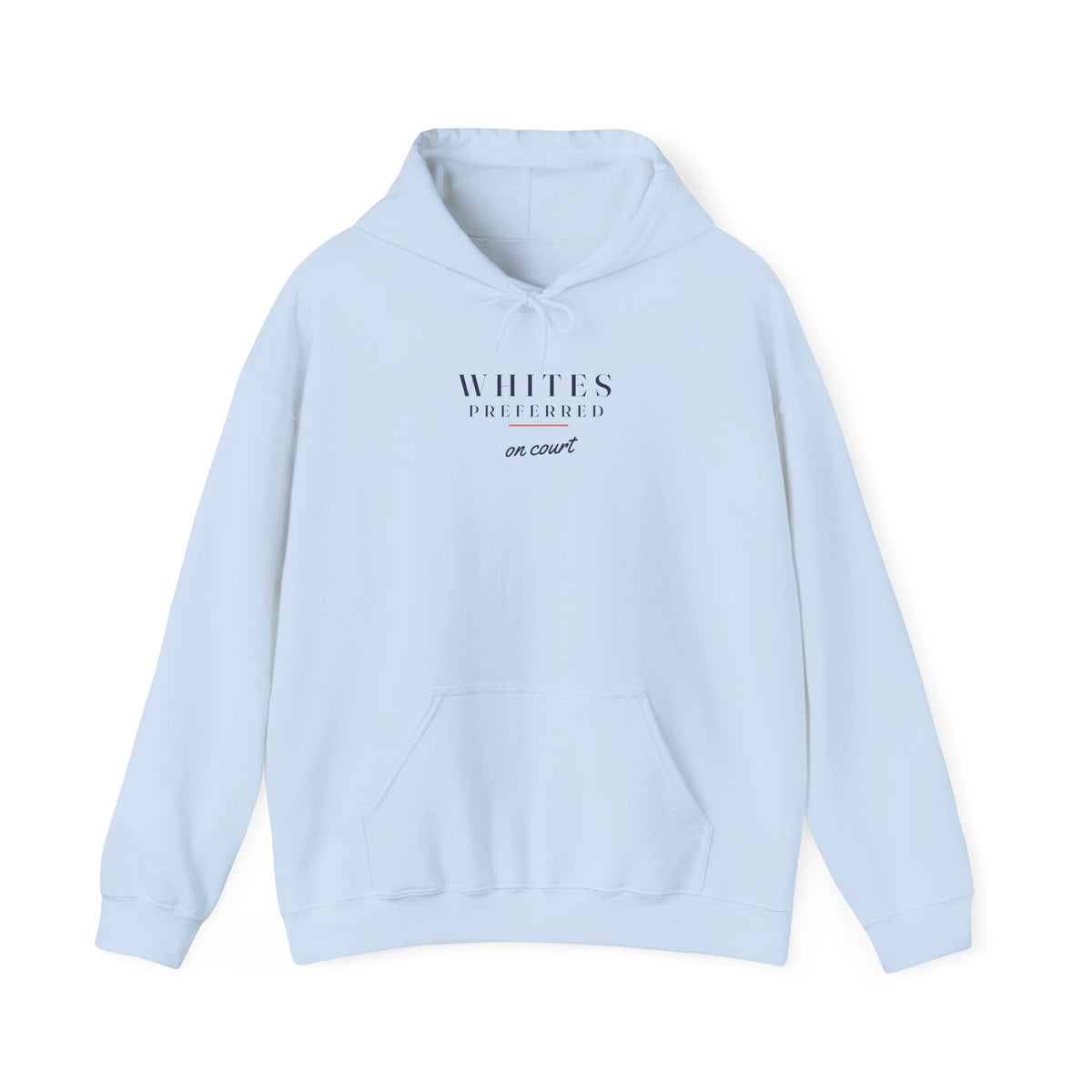 Whites Preferred Hoodie in Light Blue, front view