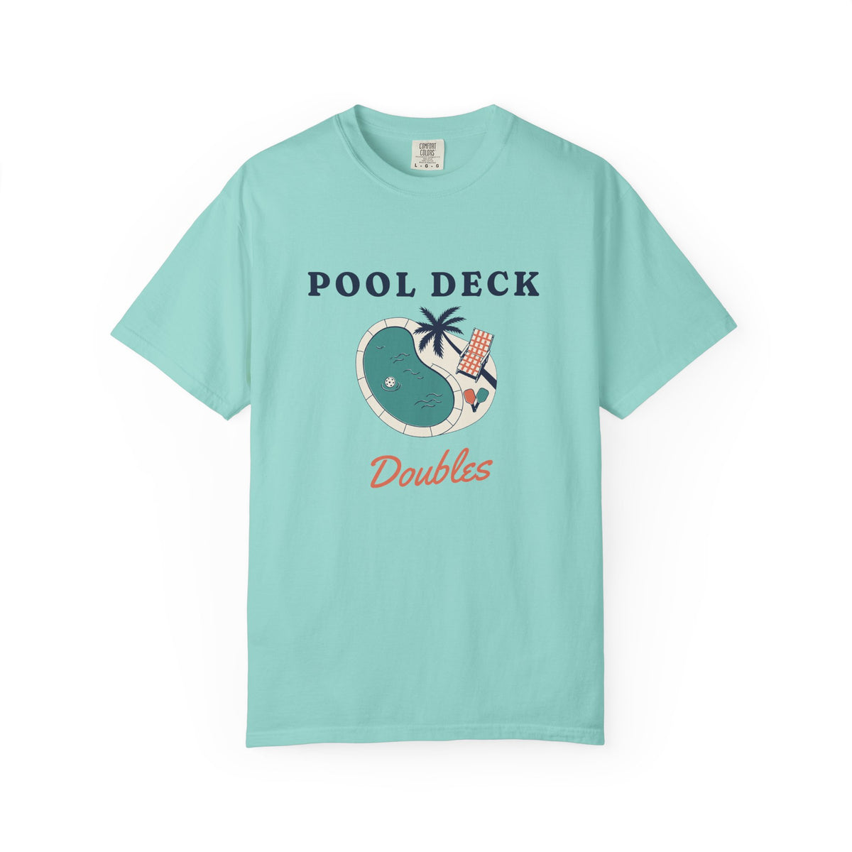 Pool Deck Doubles Tee in Chalky Mint, front view
