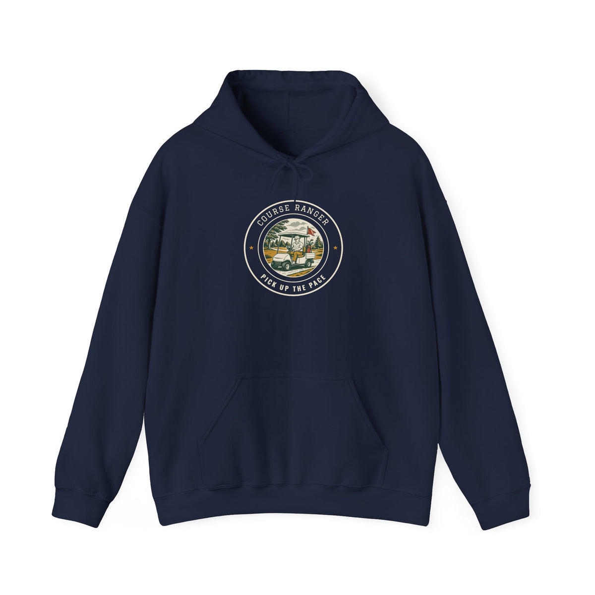 Course Ranger Hoodie in Navy, front view