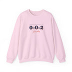 0–0–2 Crewneck in Light Pink, front view