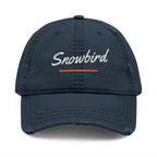 Snowbird Dad Hat in Dark Navy, front view