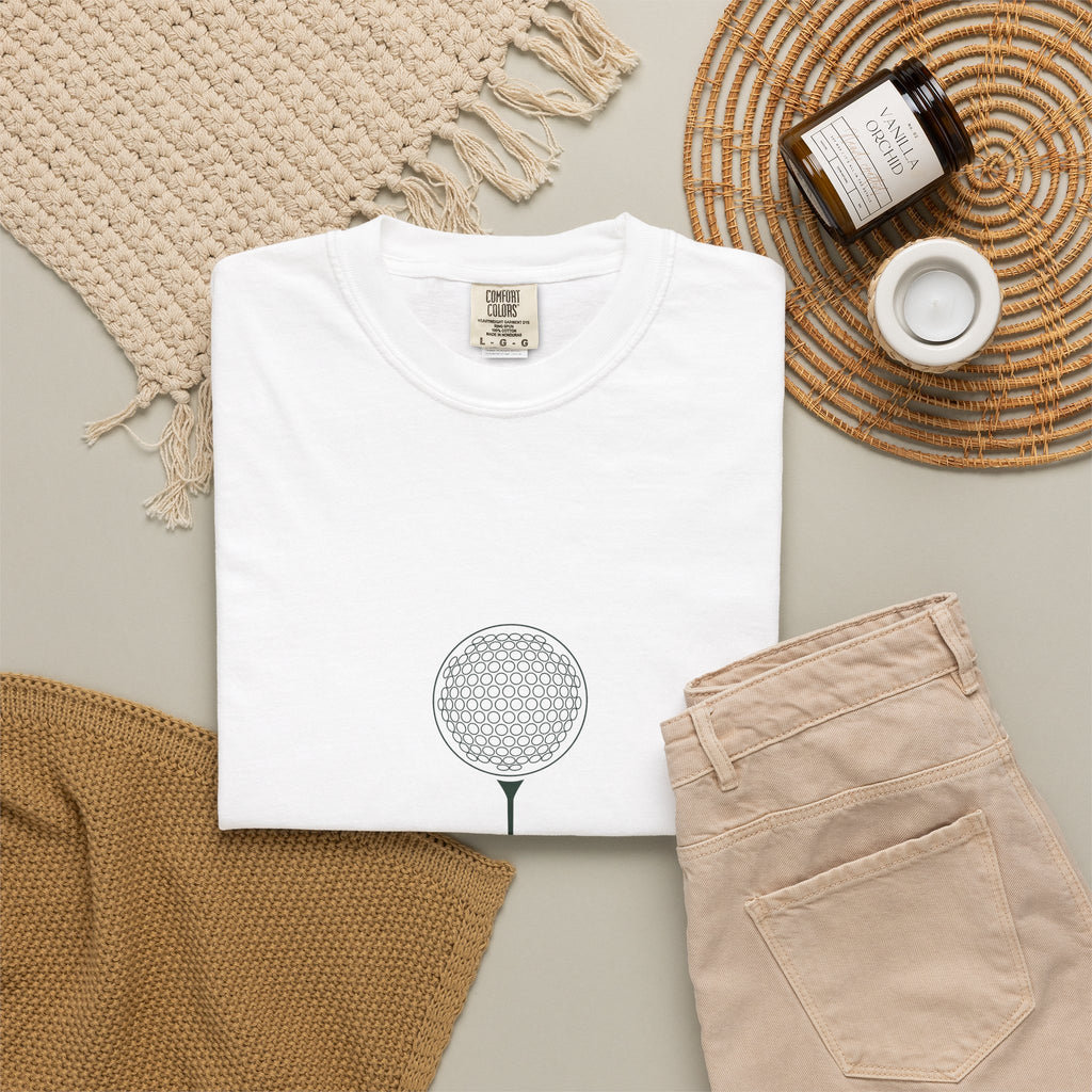 On the Tee Tee in White, fabric and print detail