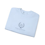 Laurel Crewneck in Light Blue, folded