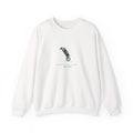 Walkers Welcome Crewneck in White, front view