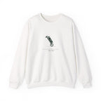 Walkers Welcome Crewneck in White, front view