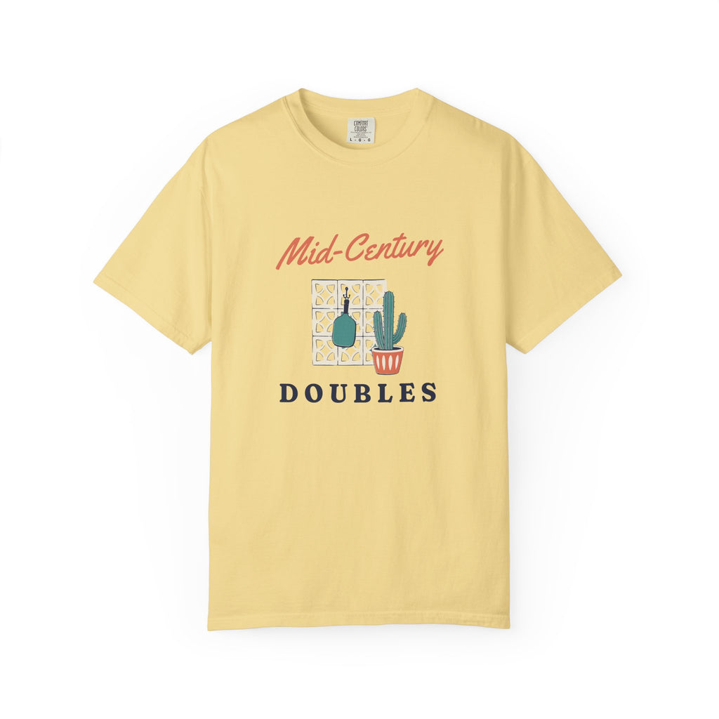 Mid-Century Doubles Tee in Butter, front view