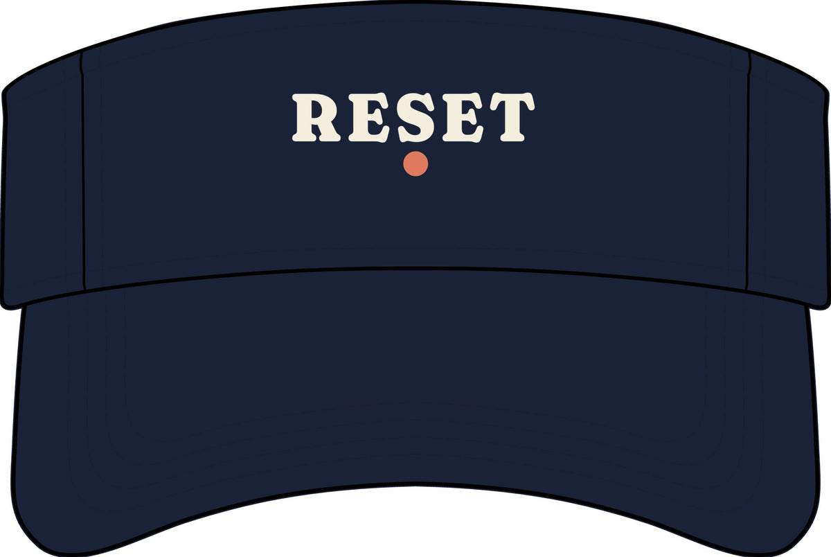 Reset Visor in Navy, front view