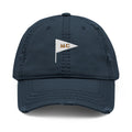 MC Pennant Dad Hat in Dark Navy, front view
