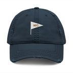 MC Pennant Dad Hat in Dark Navy, front view