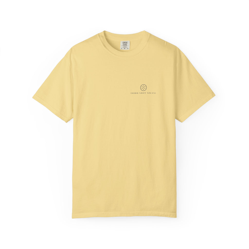 Ball Mark Tee in Butter, front view