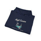Night Session Hoodie in Navy, folded