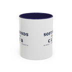 Soft Hands Club Mug in Navy, corner view