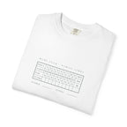 Scorecard Tee in White, folded