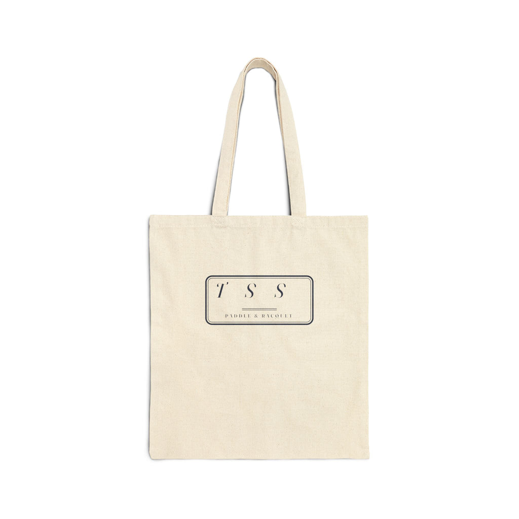 Monogram Shield Tote in Natural, front view
