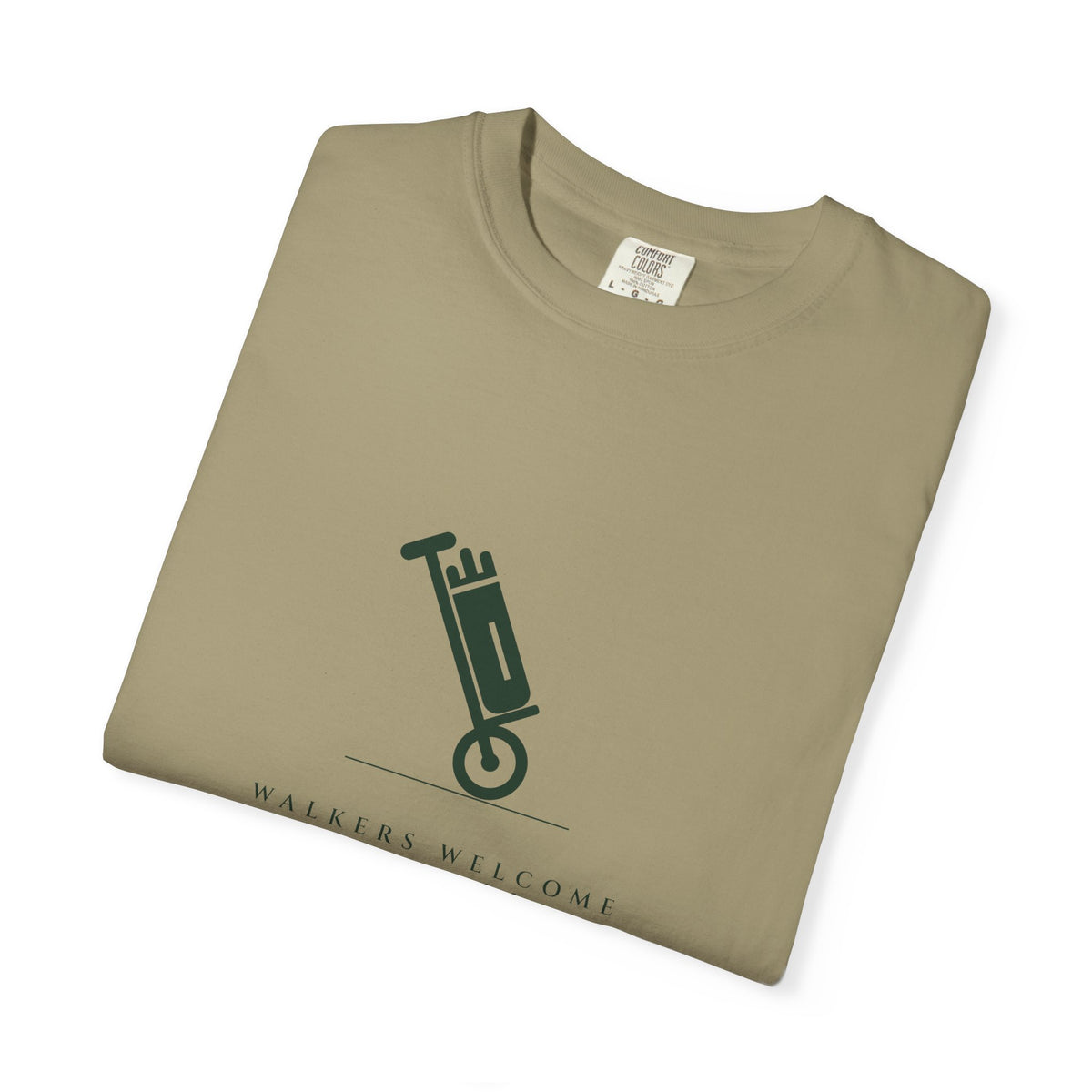 Walkers Welcome Tee in Khaki, folded