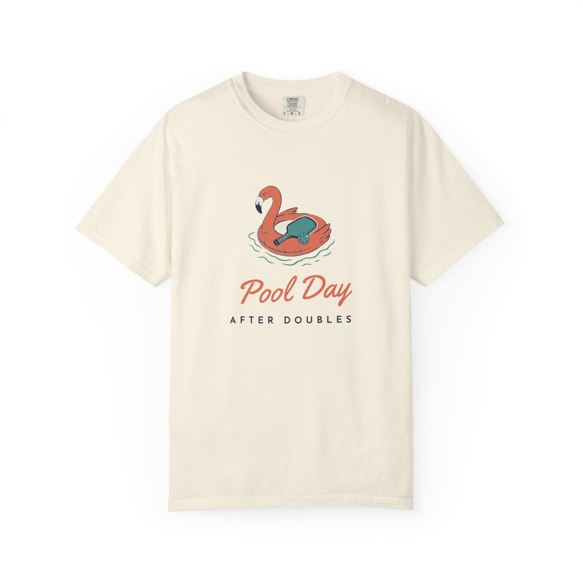 Pool Day Tee in Ivory, front view