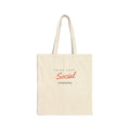 Social Tote in Natural, front view