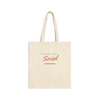 Social Tote in Natural, front view
