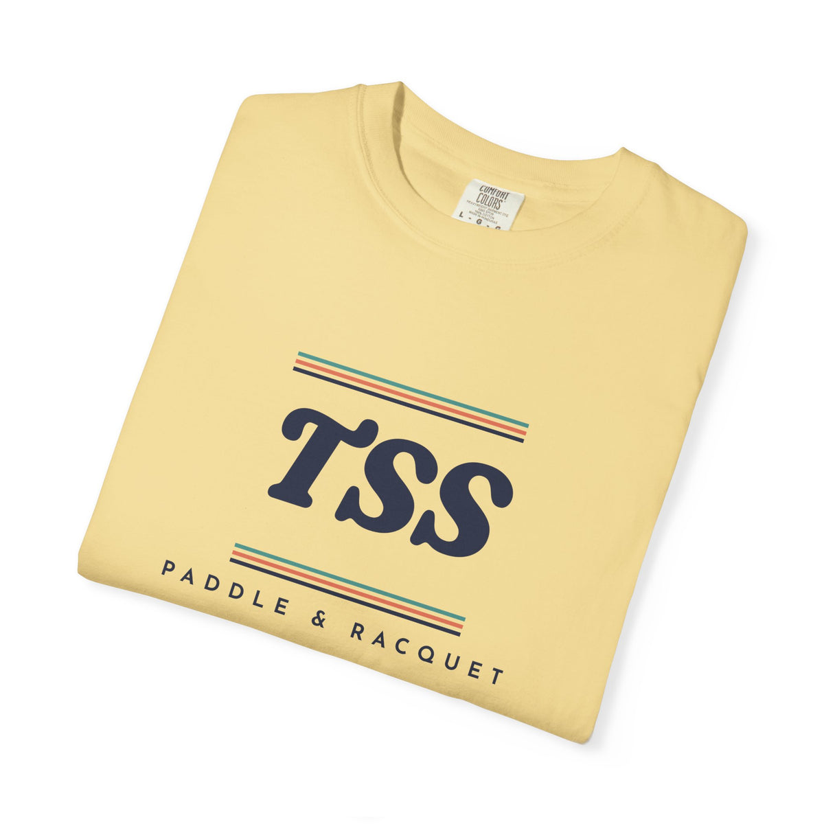 TSS Monogram Tee in Butter, folded