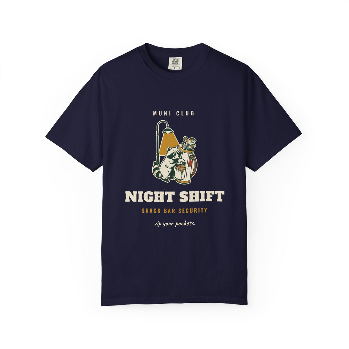 Night Shift Tee in True Navy, front view