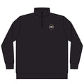 MC Monogram Quarter-Zip in Black, front view