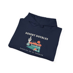 Desert Doubles Hoodie in Navy, folded
